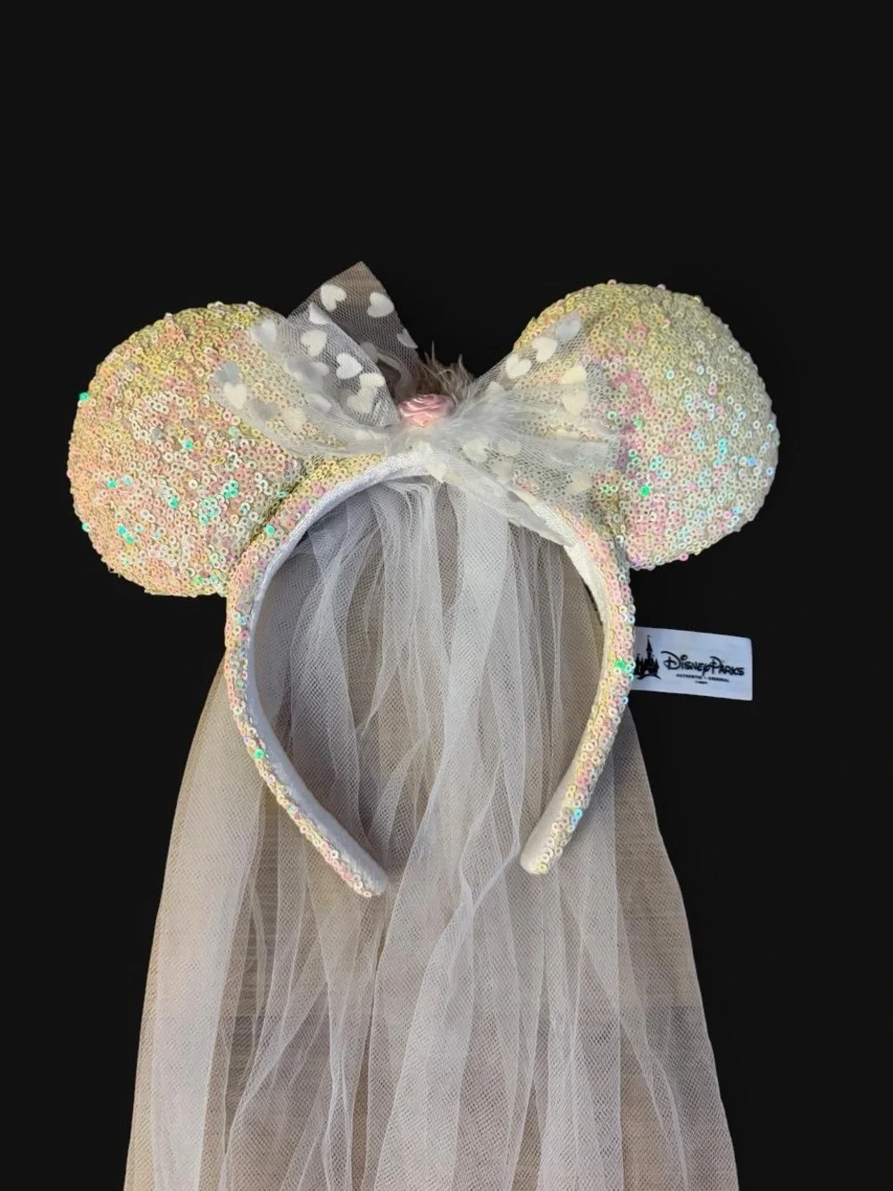 Disney Bridal Minnie Ears Headband with Veil